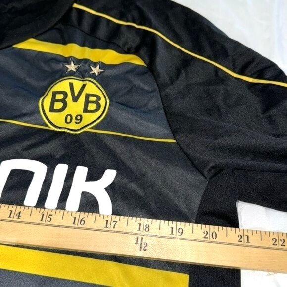 Borussia Dortmund Tijuana F.C. Soccer Jersey Black/Yellow Mens M Polyester Sport - Picture 4 of 4